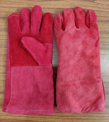 Leather Hand Gloves Single Colour